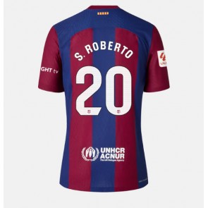 Lacne Ženy Futbalové dres Barcelona Sergi Roberto #20 2023-24 Krátky Rukáv - Domáci